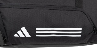 Çantë sportive adidas Essentials 3 Stripes Duffel S IP9862, me rrip supi, e zezë