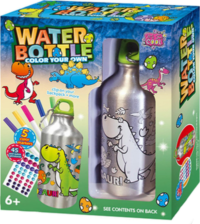Set kreativ për shishe uji Creative, pikturim me dinosaurus, ngjitëse diamanti 5D, shumëngjyrësh
