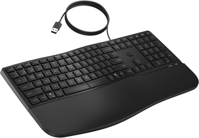 Tastierë HP 480 Comfort, me kabëll, USB, e zezë