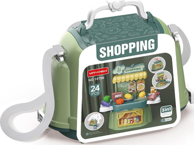 Set lodre supermarket Vanyeh 18T06, 24 copa, 3 në 1, jeshil