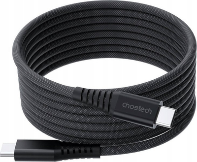 Kабел магнетен USB C ChoeTech PD3.1, 240W, 1.8m, сив