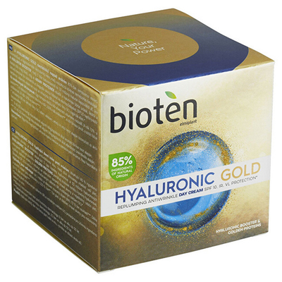 Krem kundë rrudhave bioten Hyaluronic Gold SPF 10, 50 ml