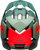 Helmetë çiklizmi Full Face Bell Super Air R Mips Spherical, MTB, e bardhë infrakuqe mat me shkëlqim