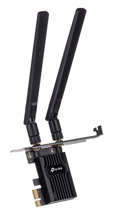 Мрежен адаптер TP-Link Archer TX55E, Wi-Fi 6, Bluetooth 5.2, црн