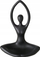 Mbajtëse qirinjsh tealight YOGA, porcelan, 30 cm, e zezë