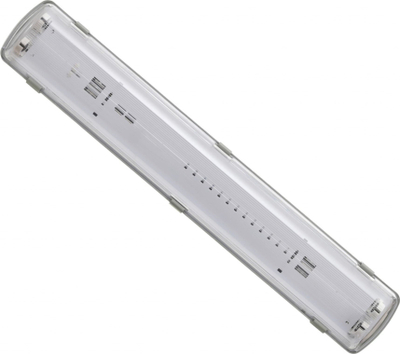 Trup ndriçimi Loyal Lighting IP65, për 2x tub LED 60cm, AC230V, transparent
