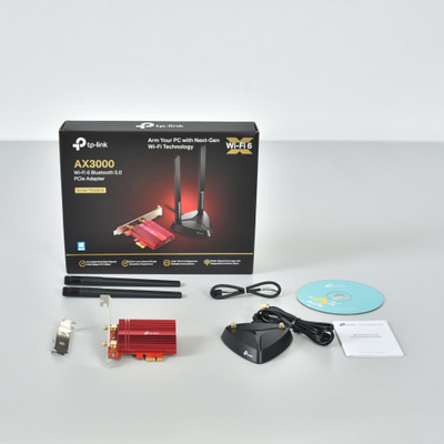 Адаптер за мрежа TP-Link Archer TX3000E, Wi-Fi 6, Bluetooth 5.0, црн