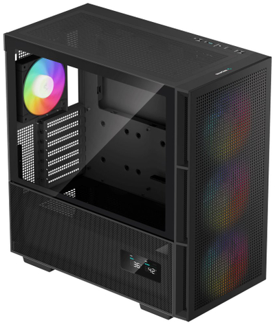 Kasë Deepcool CH560 Digital / MidT, e zezë