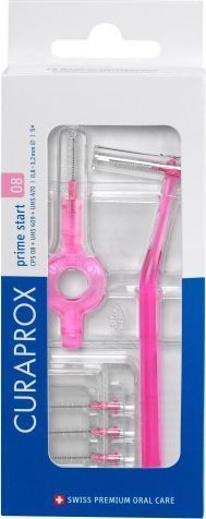 Furça ndërdhëmbore Curaprox Prime Start Handy CPS UHS 409 UHS 470, 0.8 - 3.2 mm, 5 copë, rozë