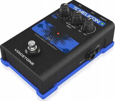 Procesor vokali TC Helicon VoiceTone H1, harmoni të zgjuara, USB, i zi