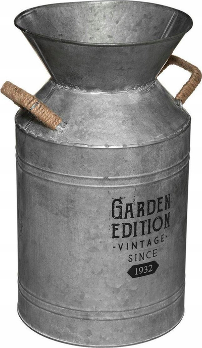 Kovë dekorative Atmosphera Garden Edition, zink, 37cm, gri e zbehur
