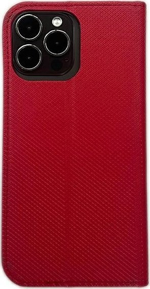 Këllëf libri Smart Magnet për Xiaomi 12C, me xhep karte, i kuq