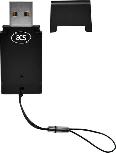 Lexues kartelash të mençura ACS ACR39T A1, USB 2.0, Smart Card, i zi