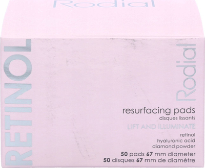 Дискети за лице Rodial Retinol Resurfacing, 50 парчиња, со ретинол и ниацинамид