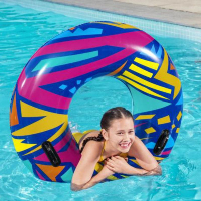 Unazë notuese Bestway Geo 36228, 107 cm, PVC, shumëngjyrëshe