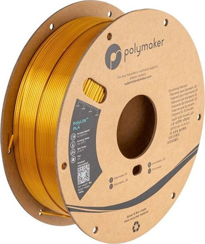 Filament 3D Polymaker PolyLite Silk PLA, 1.75mm, 1kg, ari me shkëlqim