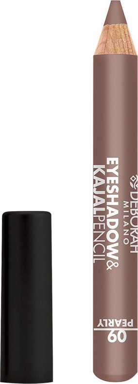 Laps sysh Deborah Kajal Eyeshadow 09 Pearly, 2 në 1, kafe me shkëlqim perla