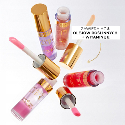 Serum vaj për buzë Celebrity Lips Lip Oil Serum, për buzë të hidratuara, me shkëlqim të fortë, pa ngjyrë