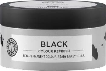 Maskë ngjyruese për flokë Maria Nila Colour Refresh Black, jo e përhershme, e zezë