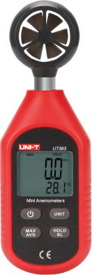 Anemometër Uni-T UT363, matje shpejtësie ere dhe temperature, portativ