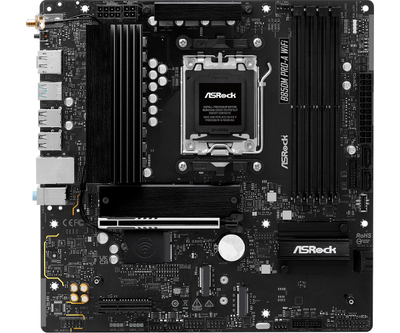 Pllakë amë ASRock B850M Pro-A WiFi, Socket AM5, Micro ATX, DDR5, e zezë