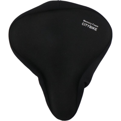 Mbulesë sedilje biçiklete Dunlop Citybike, Memory Foam, 26x23.5cm, e zezë