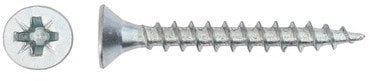 Vida për lesonit Brillant 4.0x25 mm, çelik i galvanizum, kokë kryq, e bardhë, 50 copë