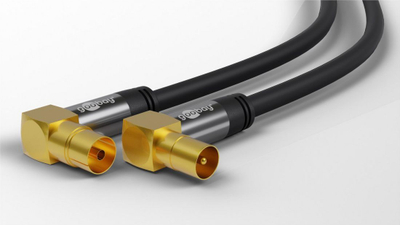 Kabllo antene Wentronic Goobay, 3 m, 135 dB, e zezë