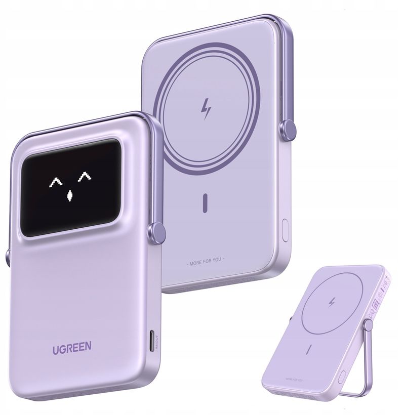 Power bank magnetik Ugreen Mag, 5000mAh, pa kabllo, lejla