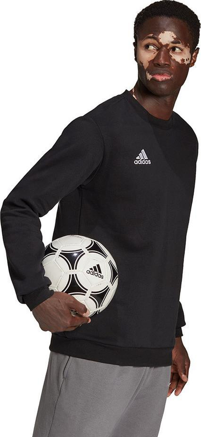 Bluzë sportive Adidas Entrada 22 H57478, fleece, për burra, e zezë, S