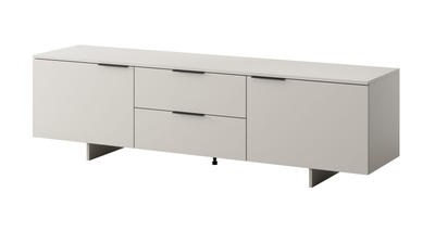 Kredencë TV Alma 2D2S, 180x41.5x55 cm, MDF mat, gri cashmere
