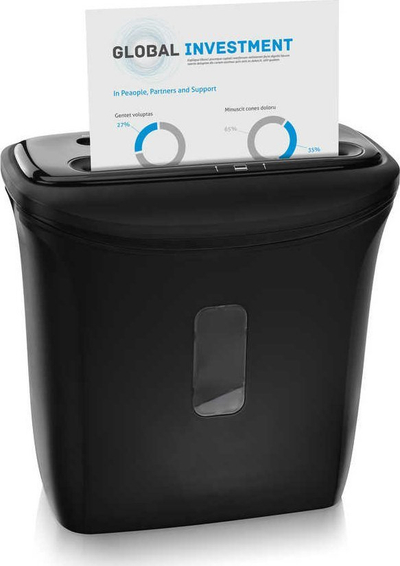 Shkatërrues letrash Peach PS500-12, cross-cut P-4, 12L, i zi