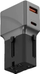 Adapter udhëtimi Energea TravelWorld 1A1C, 25W, 2 porta USB, gri e zezë