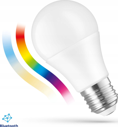 Llampë e zgjuar LED Spectrum Smart Easy Smart, E27, 8.5W RGB me Bluetooth, e bardhë
