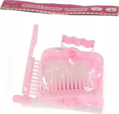 Set lodrash pastrimi Adar Cleaning Set, plastik, për kalamaj, rozë