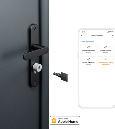 Сет интелигентни клучеви Netatmo Smart Key, 3 парчиња, NFC, црна боја