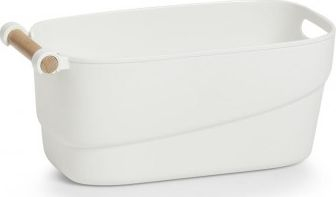 Organizues për gjëra banjoje Zeller, 27 x 14.5 x 12 cm, i bardhë