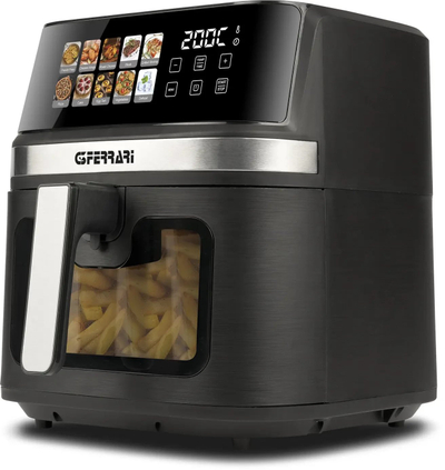 Fritezë ajri G3 Ferrari Friggisano 8L, 1700W, me panel me prekje, e zezë