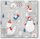 Salveta letre MFP Christmas P TL627008, 33x33cm, 3 shtresa, gri me motiv dimëror