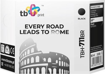 Ngjyrë për printer TB Print për HP DesignJet T530 TBH, e zezë