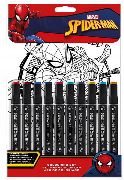 Set aktiviteti me ngjyrosje Spiderman, colour by numbers, shumëngjyrësh