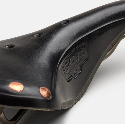 Shaltra biçiklete Brooks B17 Special Titanium, shina titani, lëkurë, e zezë