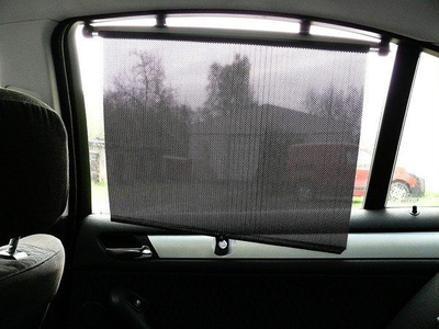 Roleta për diell për makinë Carcommerce 61005, set me 2 copë, mbrojtje UV, gri