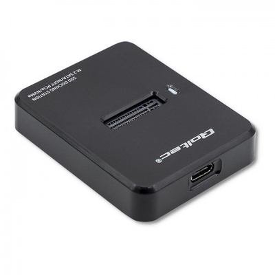 Doking stacion për SSD M.2, SATA PCIe NVMe NGFF, i zi