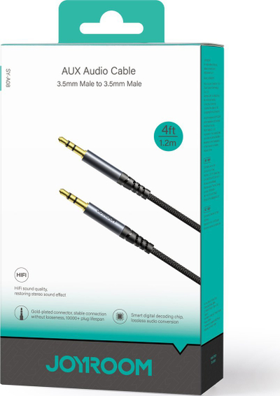 Аудио кабел Џојрум SY A08, AUX 3.5 mm, 1.2m, црн