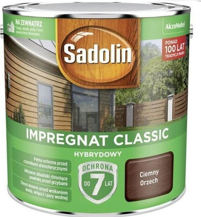 Импрегнација за дрво Sadolin Classic, 0.75L, темен орев, мат