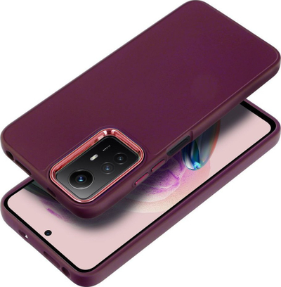 Mbrojtëse telefoni FRAME për Xiaomi Redmi Note 12S, TPU PU, vjollcë