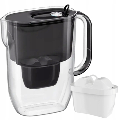 Kана со филтер Aquaphor Fresh MFP, 3.2L, филтер Maxfor+, црна