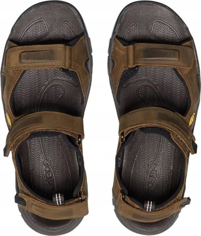 Сандали за мажи Keen Targhee III Open Toe 1022423, велкро, амортизирачки ѓон, кафеави