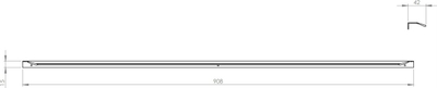 Dorezë mobiljeje Elita Lofty, 90.8 cm, alumin, krom me shkëlqim